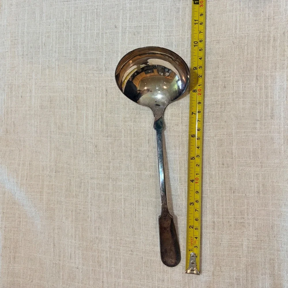 Lot of Vintage Silverplated Ladles and‎ Sugar Tongs 3pc